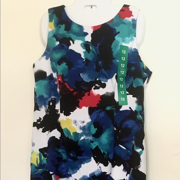 Mario Serrani Women's Multicolor Shift Dress - 12 - Picture 3 of 8